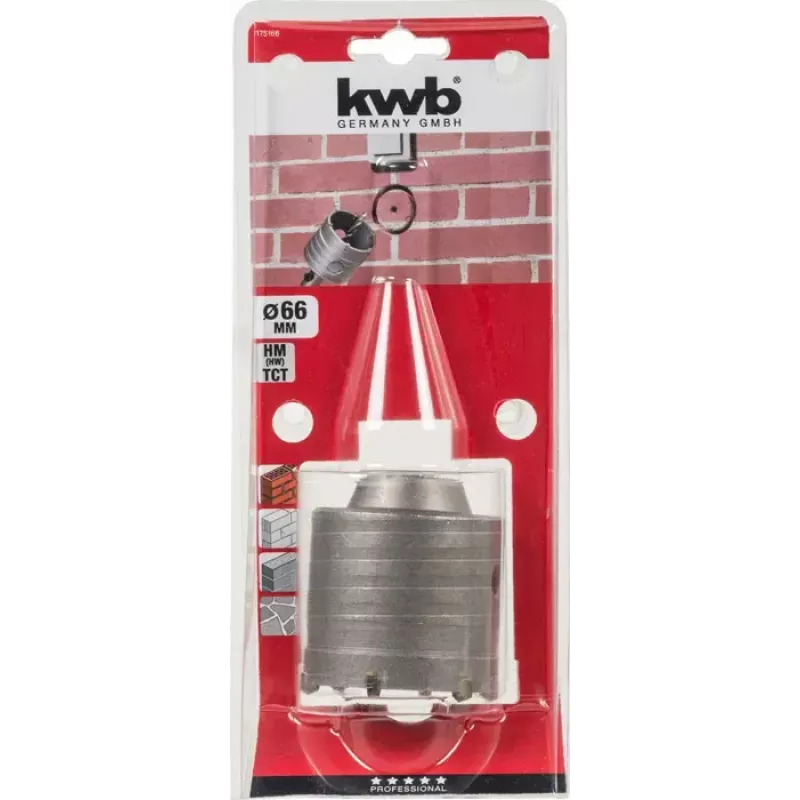 Pilot drill bit KWB 175166 6.6 cm for concrete granite marble