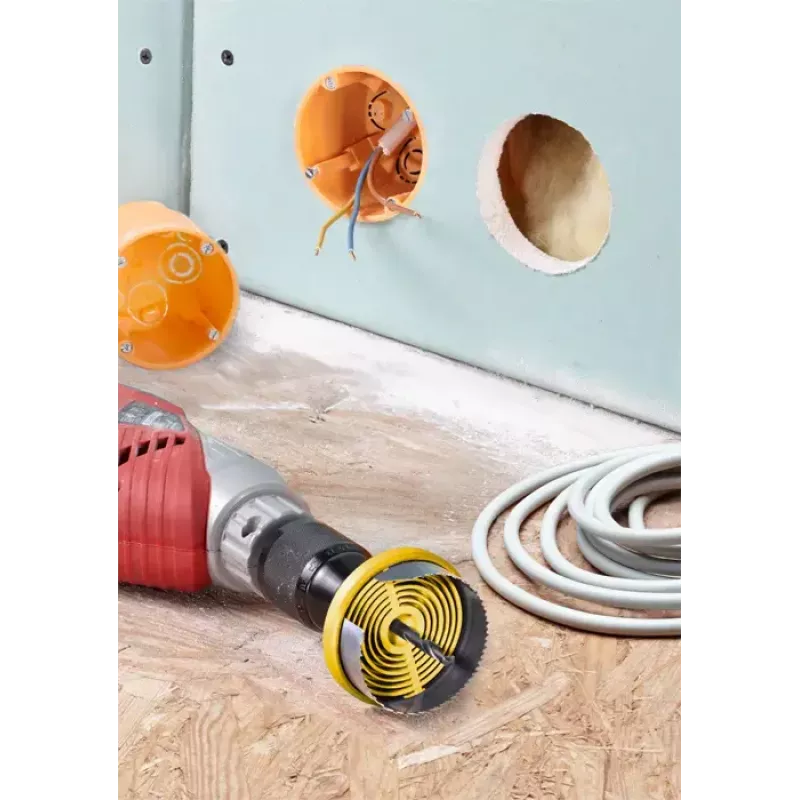 Hole saw set KWB 599100 7 pieces 6.3 cm for wood and plastic