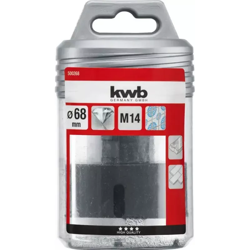 Drill Hole Saw KWB 500268 for Angle Grinder 6.8 cm Ceramic