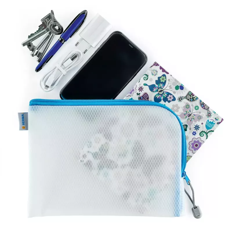 Hard pencil case HERMA 20010 Green Transparent