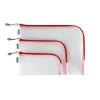 Hard pencil case HERMA 20014 Red Transparent