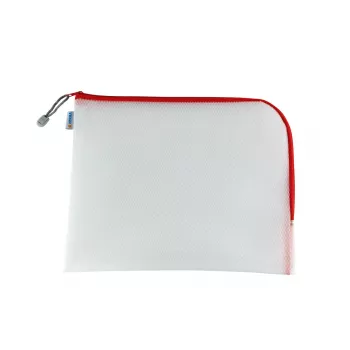 Hard pencil case HERMA 20014 Red Transparent