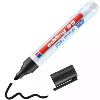 Glass marker Edding 95 Bullet tip Black