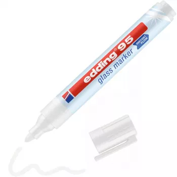 Glass marker Edding 95 Bullet tip White