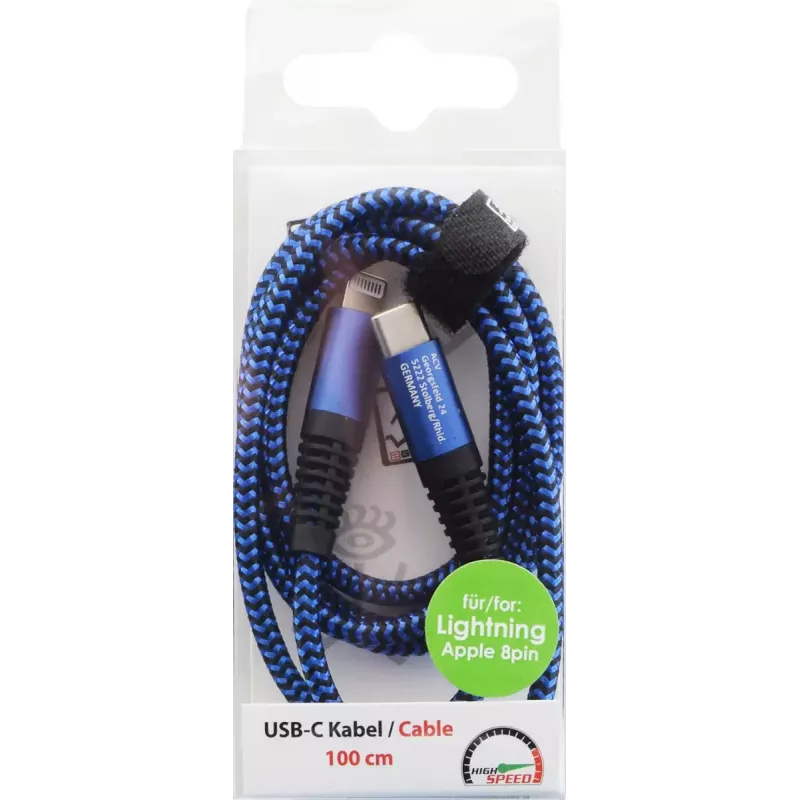 Lightning cable 2GO 797196 1 m Blue USB C