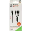 Lightning Cable 2GO 797155 1.5m Black USB B USB C Micro-USB B