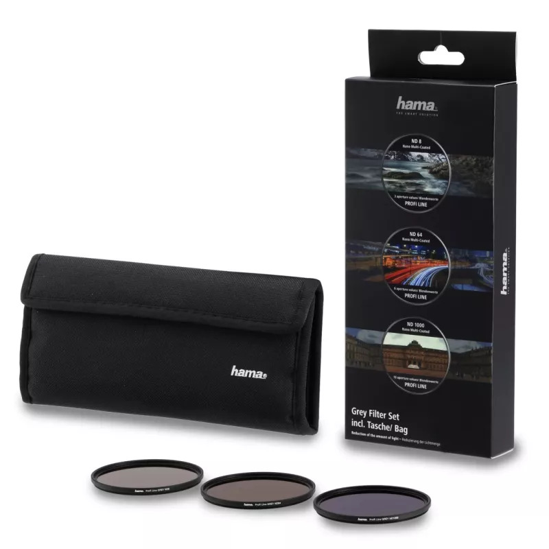 Camera filter set Hama 00076900 62 mm double-sided coating black