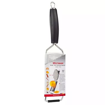Flat grater Westmark Technicus-Square, stainless steel blades, black plastic handle, 65×28×325 mm