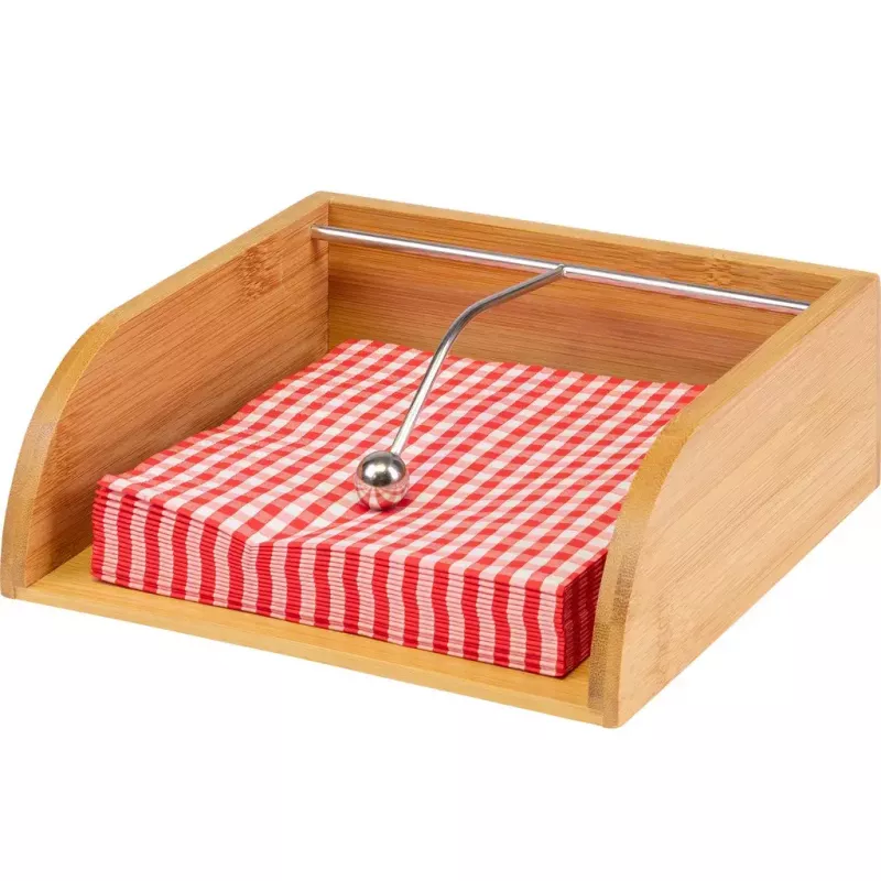 Napkin holder Westmark Tapas + Friends Wood, bamboo and steel, 330×330 mm