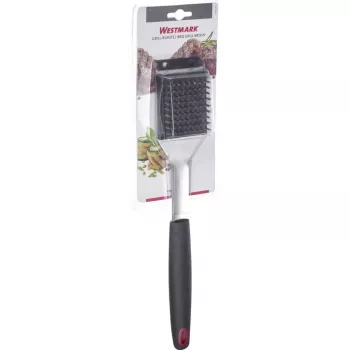 Outdoor barbecue grill brush Westmark 15072280 — stainless steel bristles, PP/TPE handle, 65×385×35 mm