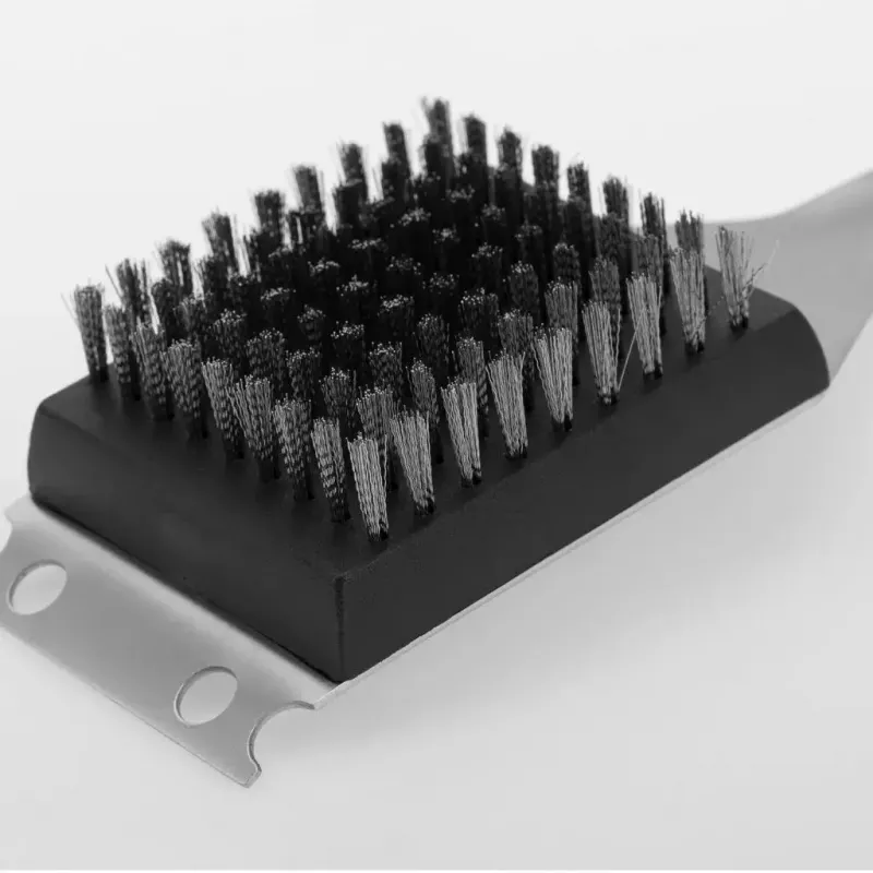 Outdoor barbecue grill brush Westmark 15072280 — stainless steel bristles, PP/TPE handle, 65×385×35 mm