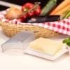 Butter dish Westmark 21162270, polypropylene (PP), rectangular, 157×110×55 mm, blue/white