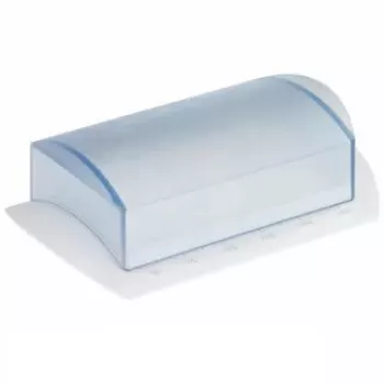 Butter dish Westmark 21162270, polypropylene (PP), rectangular, 157×110×55 mm, blue/white