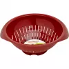 Kitchen strainer Westmark 2424227R, plastic, round, 25 cm diameter, red