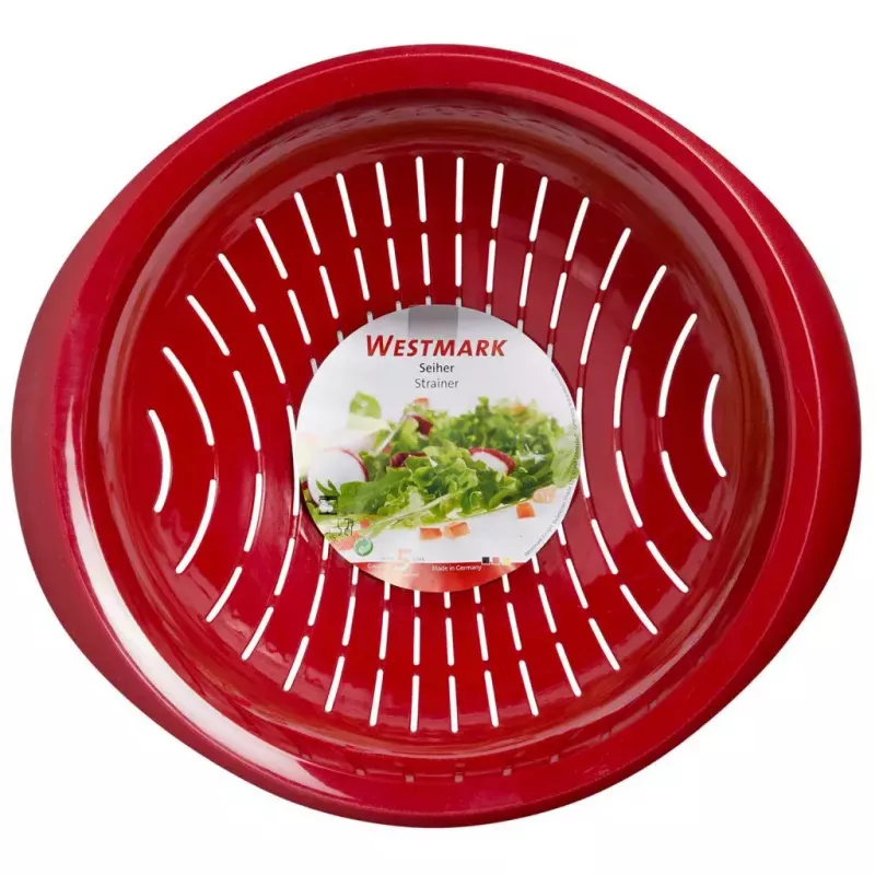 Kitchen strainer Westmark 2424227R, plastic, round, 25 cm diameter, red