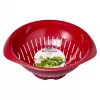 Kitchen strainer Westmark 2424227R, plastic, round, 25 cm diameter, red