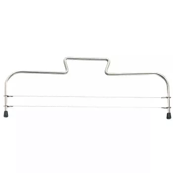 Wire cake slicer Westmark Simplex‑Duo, stainless steel housing, black, width 320 mm