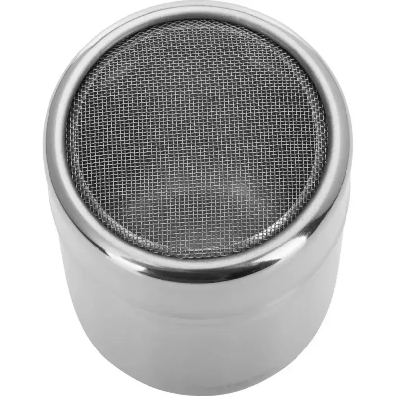 Sugar dispenser Westmark 69502260 — round stainless steel housing with polypropylene components, 62×62×82 mm