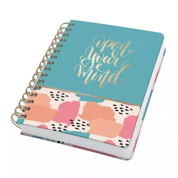 Writing Notebook Sigel JN611 A5 240 Sheets Green Orange Pink