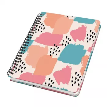 Writing Notebook Sigel Jolie JN610 A5 120 Sheets Apricot Pink Turquoise