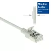 ACT Grey 7 meter LSZH U/FTP CAT6A datacenter slimline patch cable snagless with RJ45 connectors