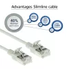 ACT Grey 7 meter LSZH U/FTP CAT6A datacenter slimline patch cable snagless with RJ45 connectors