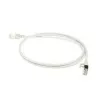 ACT Grey 10 meter LSZH U/FTP CAT6A datacenter slimline patch cable snagless with RJ45 connectors