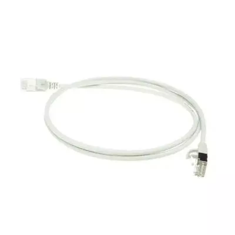 ACT Grey 10 meter LSZH U/FTP CAT6A datacenter slimline patch cable snagless with RJ45 connectors