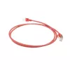 ACT Red 7 meter LSZH U/FTP CAT6A datacenter slimline patch cable snagless with RJ45 connectors