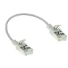 ACT Grey 0.15 meter LSZH U/FTP CAT6A datacenter slimline patch cable snagless with RJ45 connectors