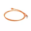 ACT Orange 2 meter LSZH U/FTP CAT6A datacenter slimline patch cable snagless with RJ45 connectors