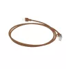 ACT Brown 1 meter LSZH U/FTP CAT6A datacenter slimline patch cable snagless with RJ45 connectors