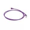 ACT Purple 7 meter LSZH U/FTP CAT6A datacenter slimline patch cable snagless with RJ45 connectors