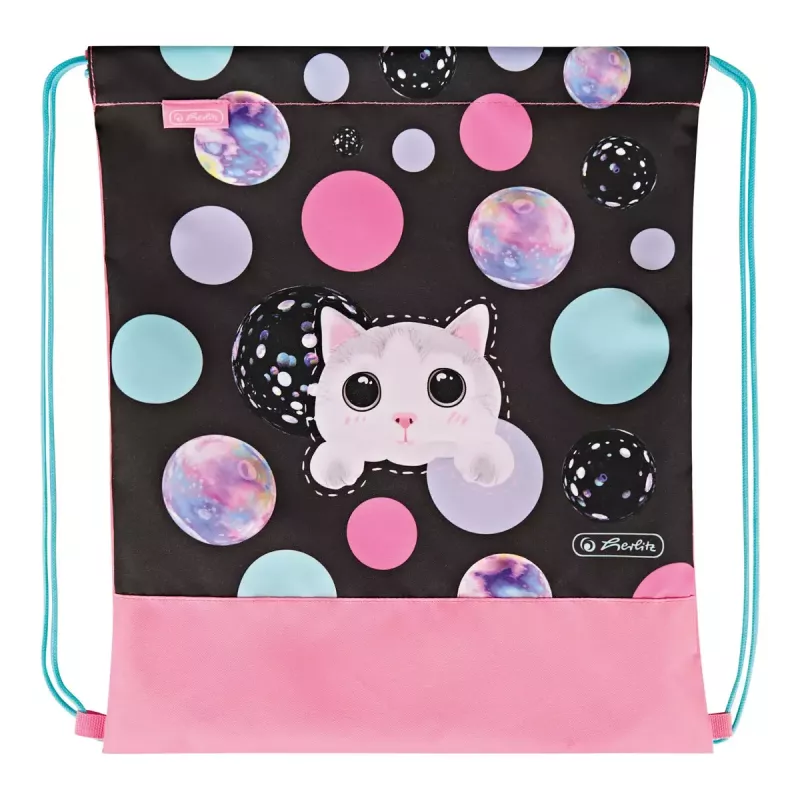 Drawstring bag Herlitz 50043453 Polyester Assorted colours Boy/Girl