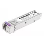 Intellinet Gigabit Fiber WDM Bi-Directional SFP Optical Transceiver Module 1000Base-BX-U (LC) Single-Mode Port, 80 km (50 mi.), BiDi WDM (RX1550/TX1490), MSA-compliant for Maximum Compatibility, Silver