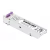 Intellinet Gigabit Fiber WDM Bi-Directional SFP Optical Transceiver Module 1000Base-BX-U (LC) Single-Mode Port, 80 km (50 mi.), BiDi WDM (RX1550/TX1490), MSA-compliant for Maximum Compatibility, Silver