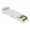 Intellinet Gigabit Fiber WDM Bi-Directional SFP Optical Transceiver Module 1000Base-BX-U (LC) Single-Mode Port, 80 km (50 mi.), BiDi WDM (RX1550/TX1490), MSA-compliant for Maximum Compatibility, Silver