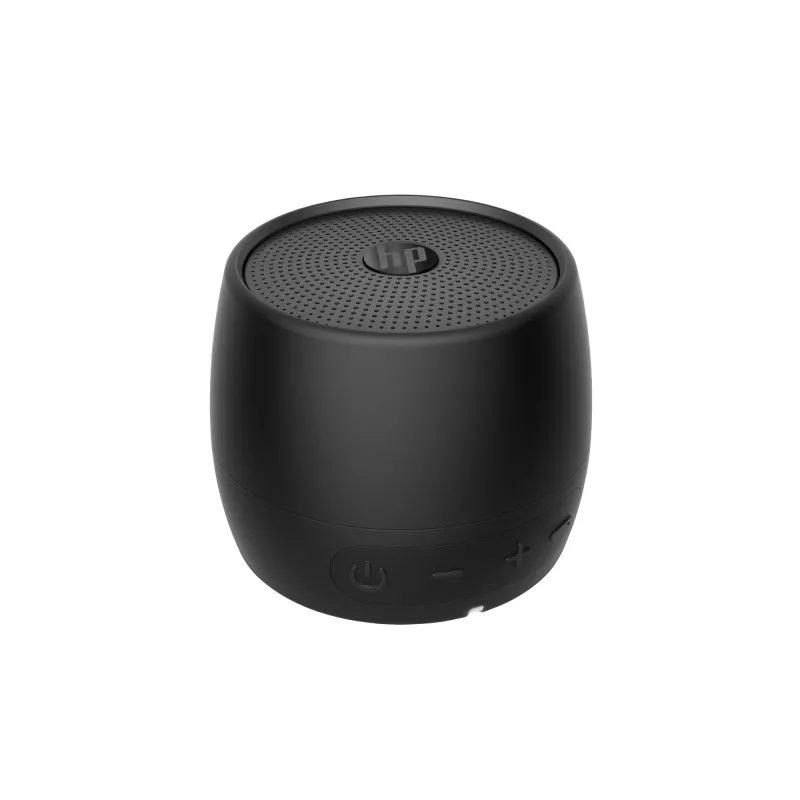 HP Black Bluetooth Speaker 360, Wired & Wireless, Mono portable speaker, Black, Cylinder, Buttons, Universal