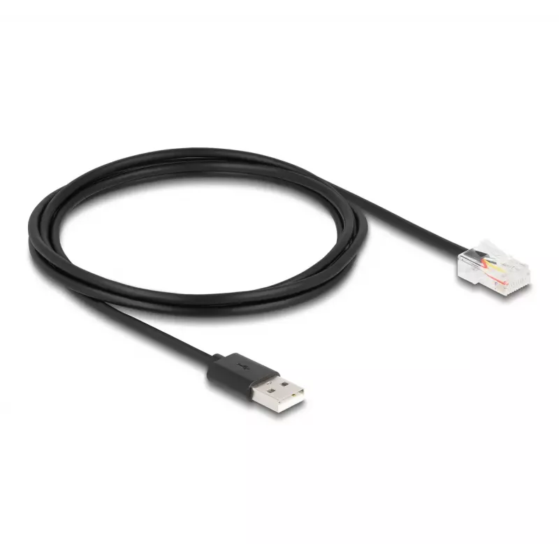 DeLOCK signal cable 2 m Black USB-A RJ-50 Male/Male 67016
