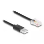 DeLOCK signal cable 2 m Black USB-A RJ-50 Male/Male 67016