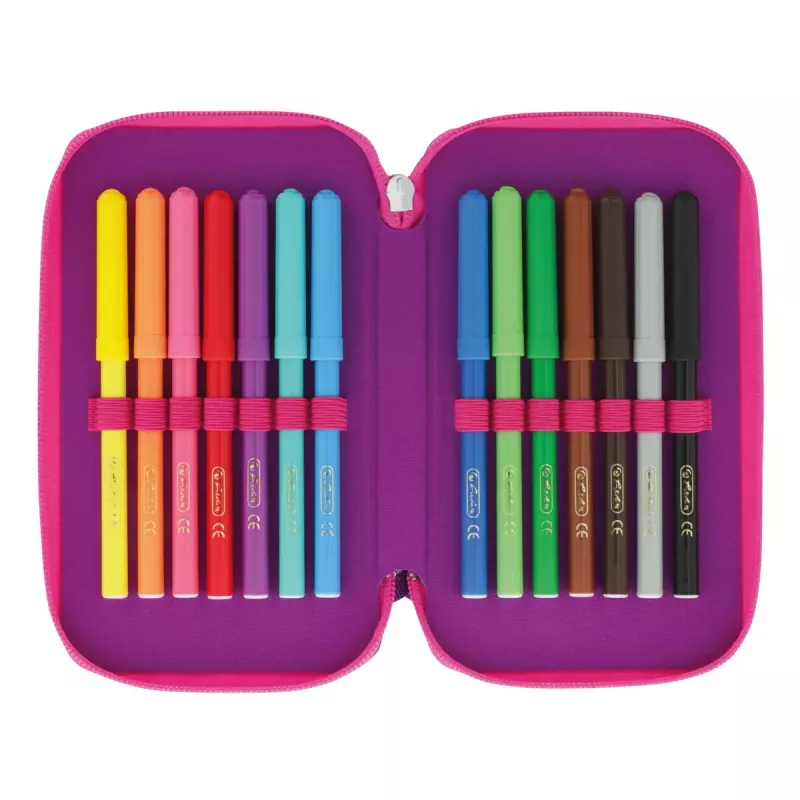 Herlitz TriCase Dip Dye 31 pcs Pink Purple Polyester 190x115x70 mm