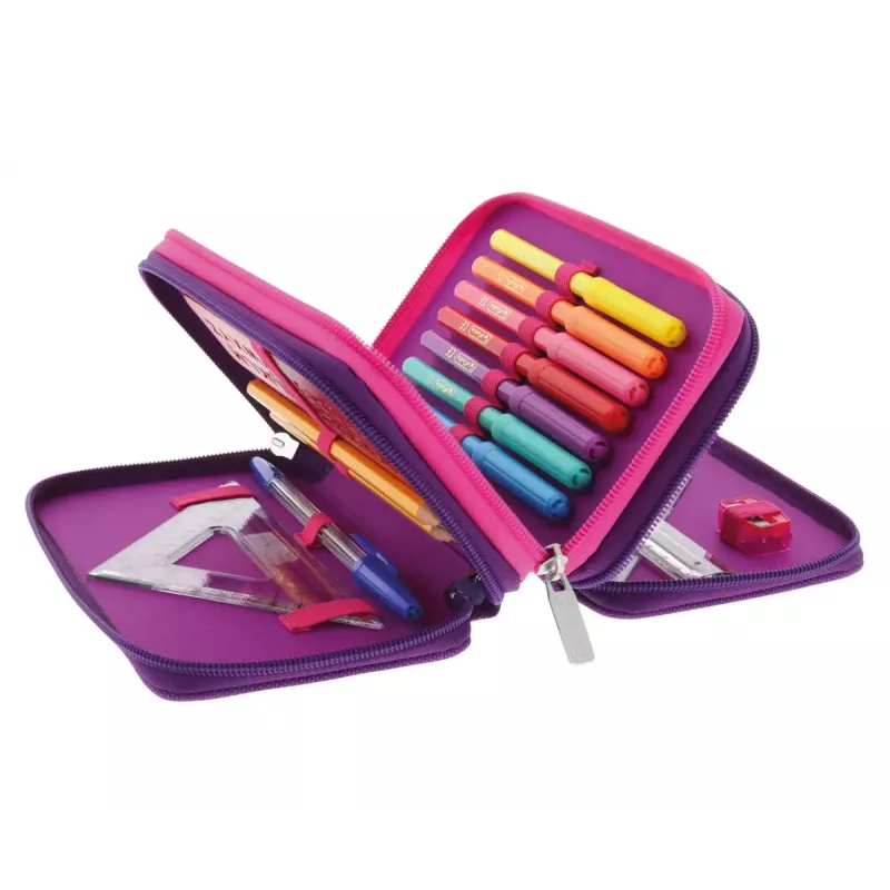 Herlitz TriCase Dip Dye 31 pcs Pink Purple Polyester 190x115x70 mm