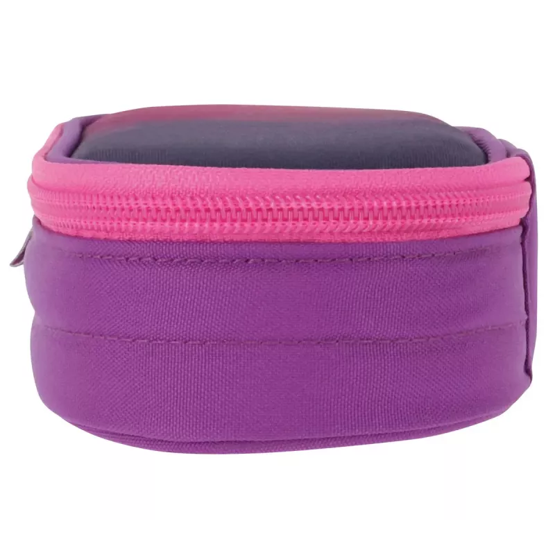 Pencil Case Herlitz Dip Dye Soft Polyester Pink Purple 215x95x60mm