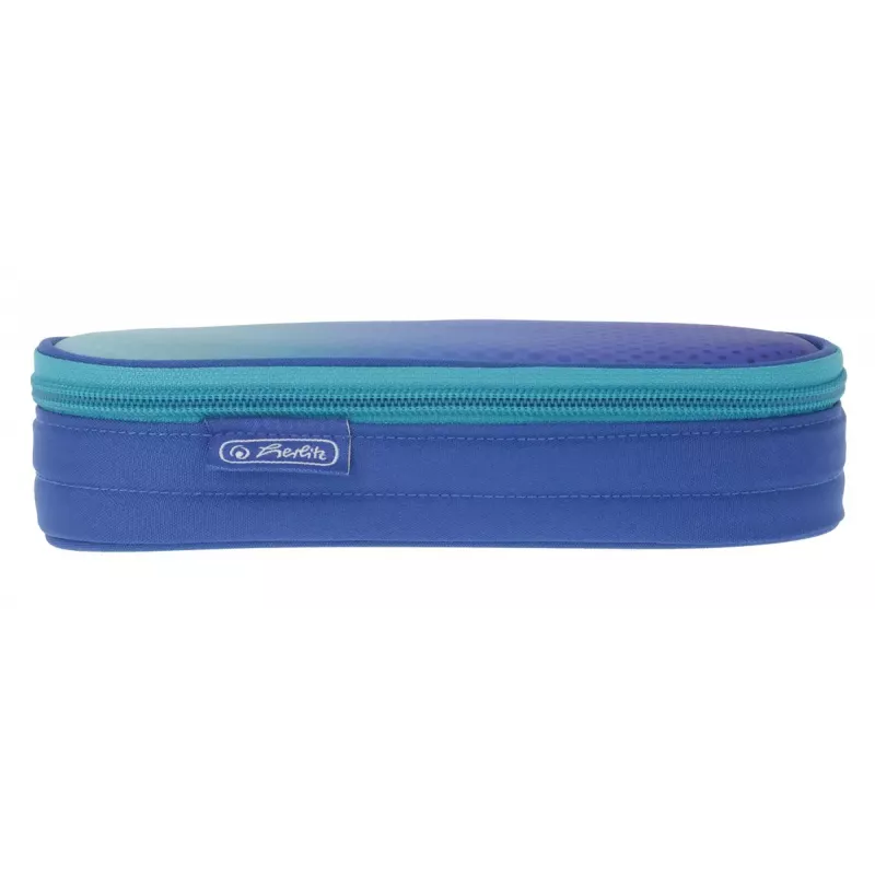 Herlitz Dip Dye Soft Pencil Case Polyester Blue Turquoise 215x95x60mm