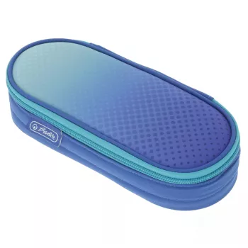 Herlitz Dip Dye Soft Pencil Case Polyester Blue Turquoise 215x95x60mm