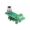 DeLOCK M12 Transfer Module Adapter 4 pin A-coded female to 5 pin terminal block