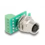 DeLOCK M12 Transfer Module Adapter 4 pin A-coded female to 5 pin terminal block