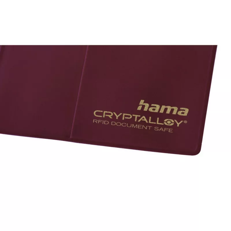 Hama International passport cover Burgundy Polyethylene