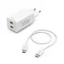 Hama 00125116 mobile device charger Power bank, Smartphone, Tablet White AC Fast charging Indoor