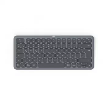 Hama WK-500 keyboard Home/Office RF Wireless + Bluetooth QWERTZ German Black, Dark Grey